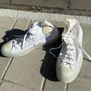 White converse clear chuck men’s 14